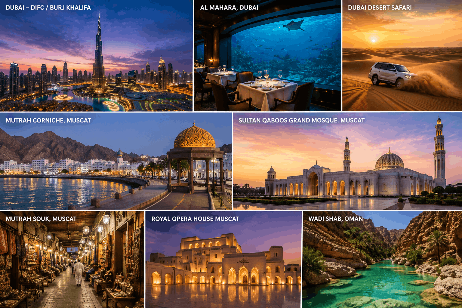 Dubai & Muscat
